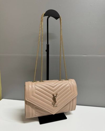 Saint Laurent Medium Crossbody Bag for Women in beige color Saint Laurent Medium Crossbody Bag for Women