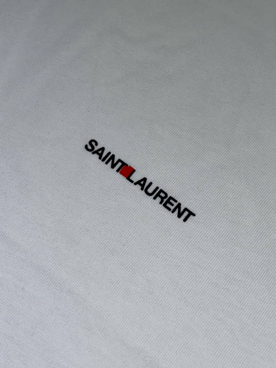 YSL Saint Laurent Rive Gauche T-Shirt for Men – Black, Grey & White - Image 5