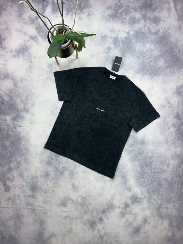 Saint Laurent Rive Gauche T-Shirt for Men in black color Saint Laurent Rive Gauche T-Shirt for Men in black color
