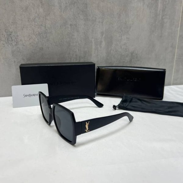 Saint Laurent Square Sunglasses for Women in black color