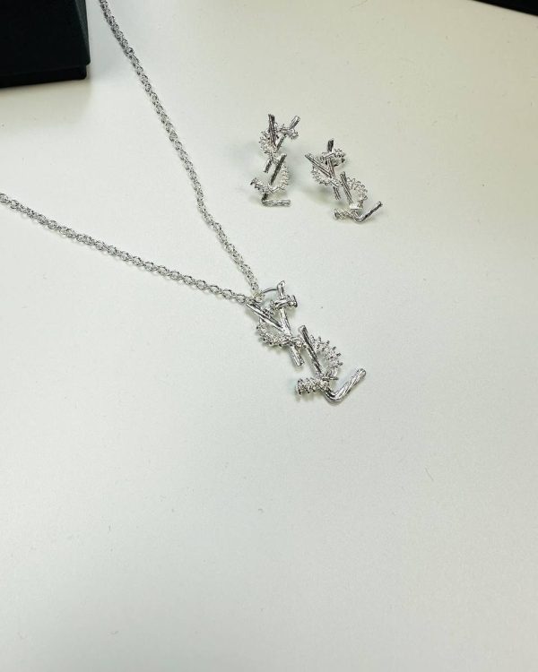 Saint Laurent Titanium Steel Necklace