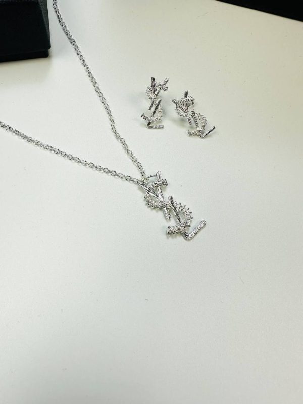 Saint Laurent Titanium Steel Necklace 1 Saint Laurent Titanium Steel Necklace