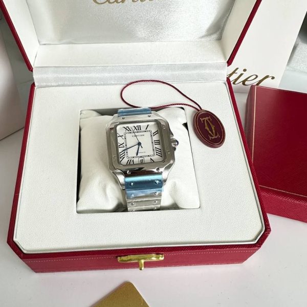 Santos De Cartier Stainless Steel Men's Watch