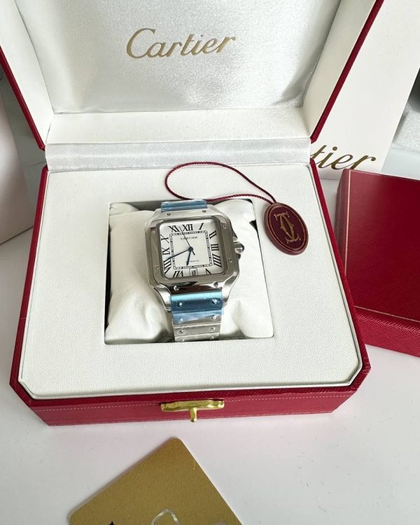Santos De Cartier Stainless Steel Men's Watch