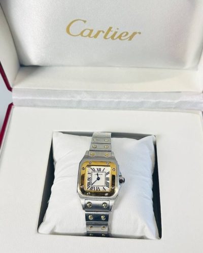 Santos de Cartier Galbee Women's 2 tone watch
