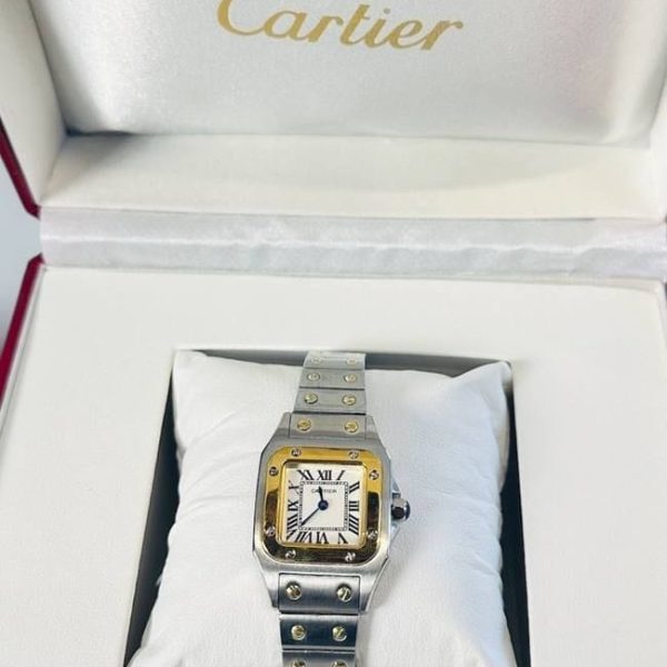 Santos de Cartier Galbee Women's 2 tone watch
