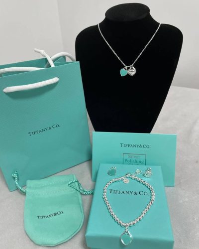 Tiffany & Co. Double Heart Necklace
