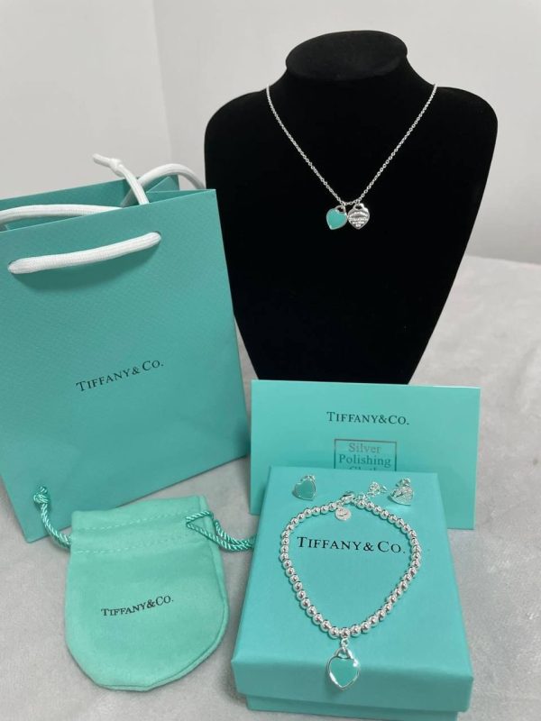 Tiffany & Co. Double Heart Necklace