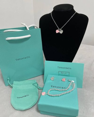 Tiffany & Co. Mini Double Heart Necklace