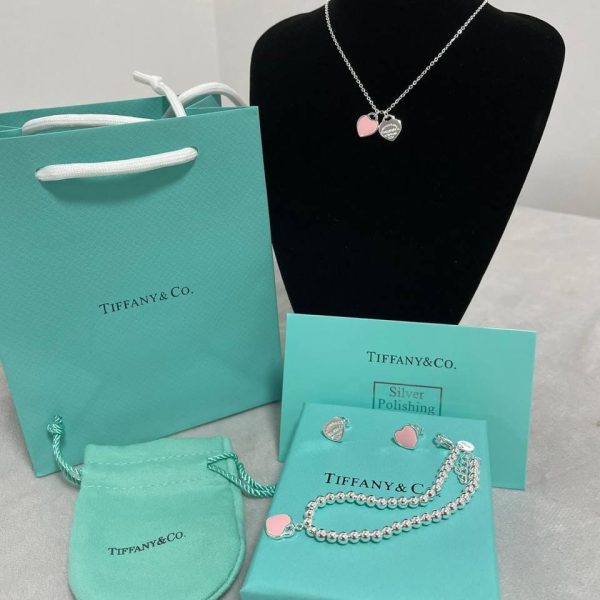 Tiffany & Co. Mini Double Heart Necklace