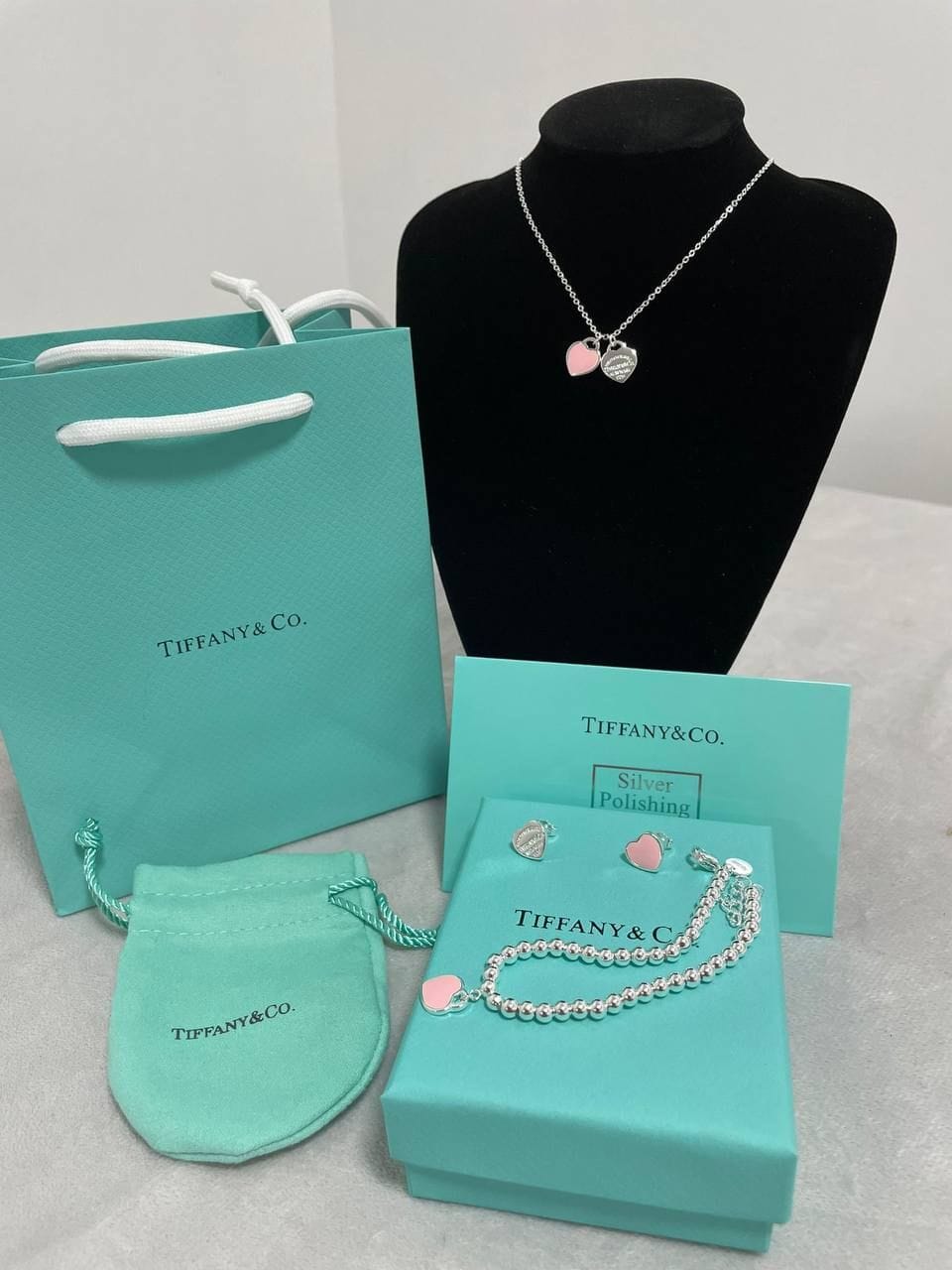 Tiffany & Co. Mini Double Heart Necklace