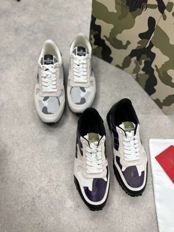 Valentino Rockrunner White Camo Sneakers for Men Valentino Rockrunner White Camo Sneakers for Men