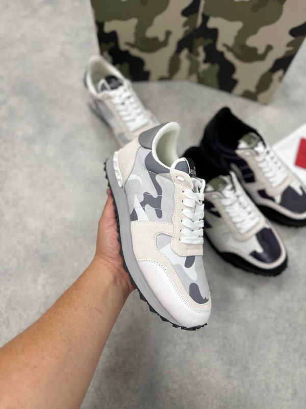 Valentino Rockrunner White Camo Sneakers for Men 1 Valentino Rockrunner White Camo Sneakers for Men