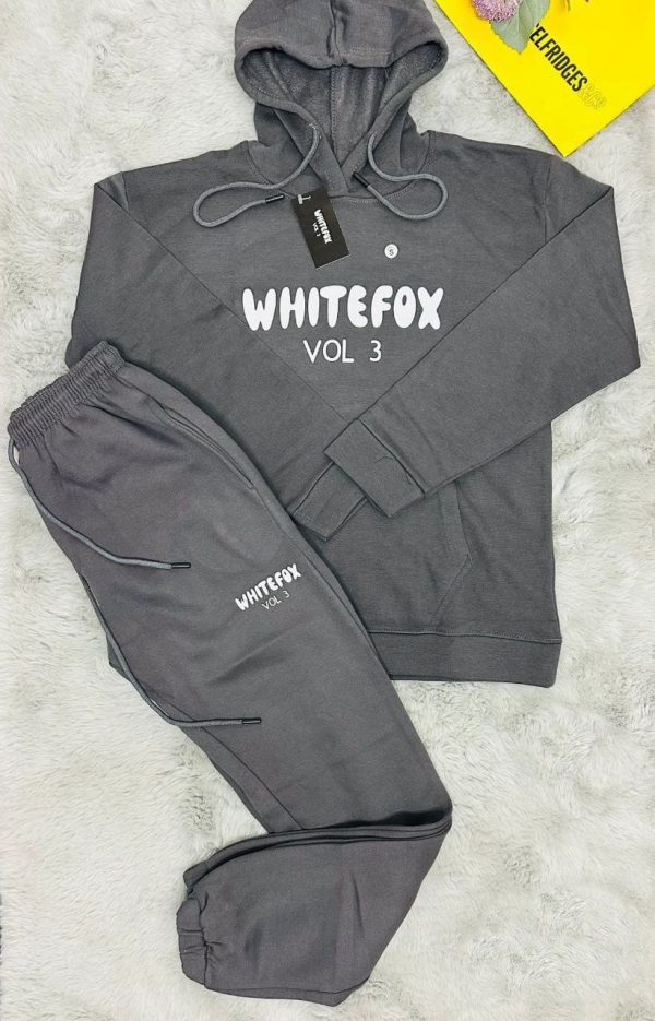 White Fox Women’s Hoodie Tracksuit Set – in dark grey color White Fox Women’s Hoodie Tracksuit Set – in dark grey color