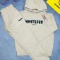 White Fox Women’s Hoodie Tracksuit Set – in off white color