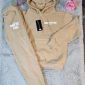 White Fox Women’s Hoodie Tracksuit Set – Dupe Style in beige color