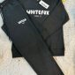 White Fox Women’s Logo Tracksuit – Crew Neck Design in black color