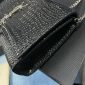 YSL Black Croc-Embossed Leather Shoulder Bag 5