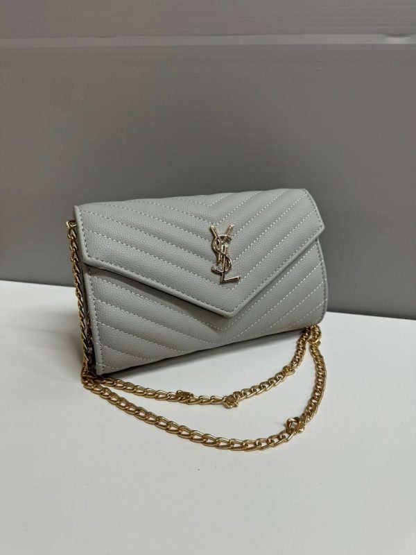 YSL Crossbody Shoulder Bag for Women in grey color YSL Crossbody Shoulder Bag for Women in grey color