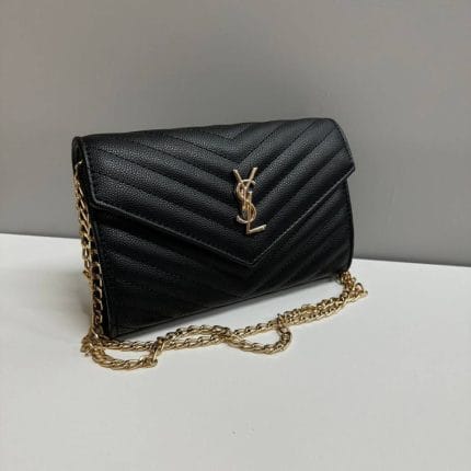 YSL Crossbody Shoulder Bag for Women in black color