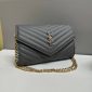 YSL Crossbody Shoulder Bag for Women in dark grey color
