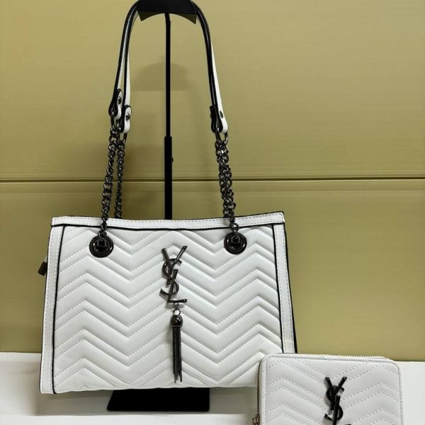 YSL Handbag for Women in white color