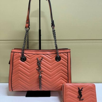 YSL Handbag for Women in white color in orange color