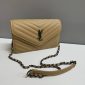 YSL Shoulder Bag for Women in beige color