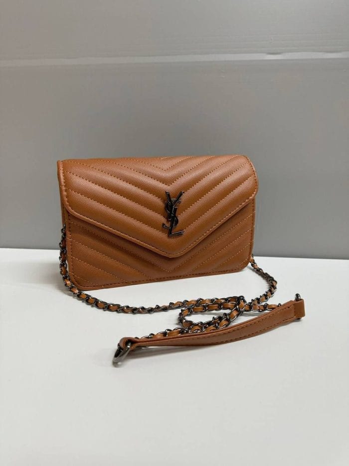 YSL Shoulder Bag for Women in dark brown color
