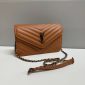 YSL Shoulder Bag for Women in dark brown color