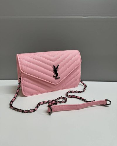 YSL Shoulder Bag for Women in pink color