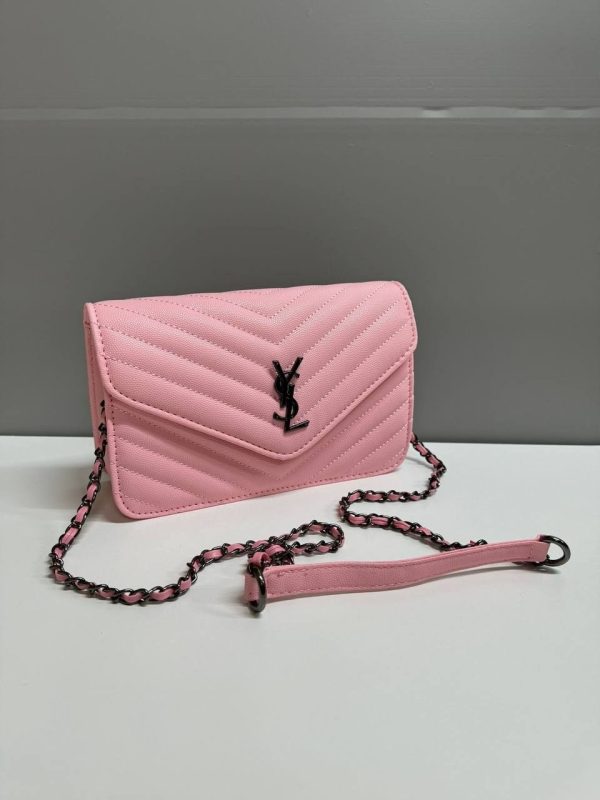 YSL Shoulder Bag for Women in pink color