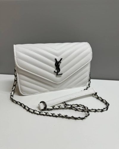 YSL Shoulder Bag for Women in white color YSL Shoulder Bag for Women in white color