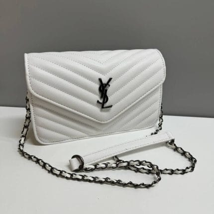 YSL Shoulder Bag for Women in white color
