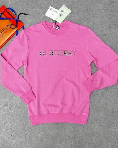 Burberry Big Logo Cotton Sweatshirt pink Burberry Big Logo Cotton Sweatshirt pink