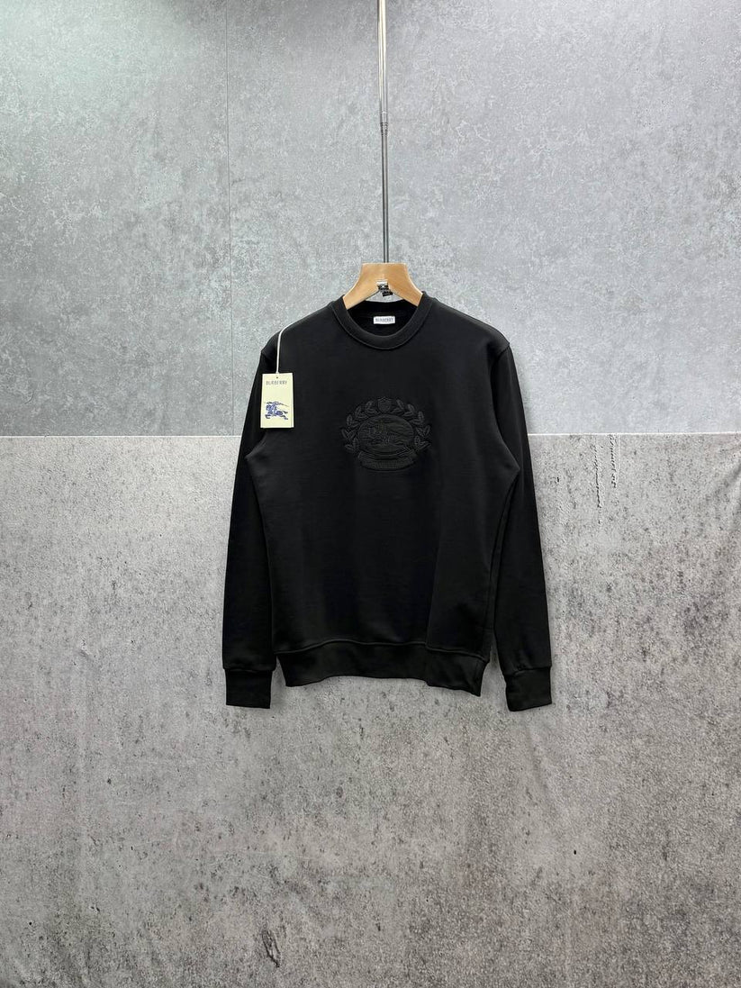 Burberry EKD Textured Cotton Sweatshirt black