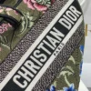 Dior Saddle Bag Knockoff in Green Multicolor Dior Petites Fleurs Embroidery 7