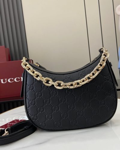 Gucci GG Emblem Small Shoulder AAA Quality Bag