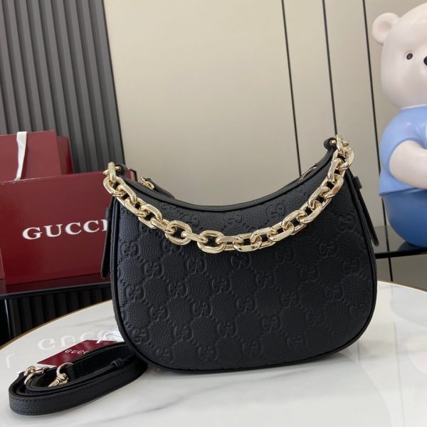 Gucci GG Emblem Small Shoulder AAA Quality Bag