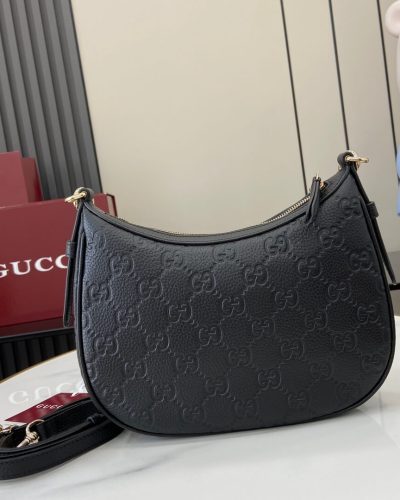 Gucci GG Emblem Small Shoulder AAA Quality Bag1