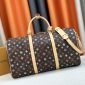 Louis Vuitton Monogram Craggy Keepall Travel 50 Bag in Chocolate
