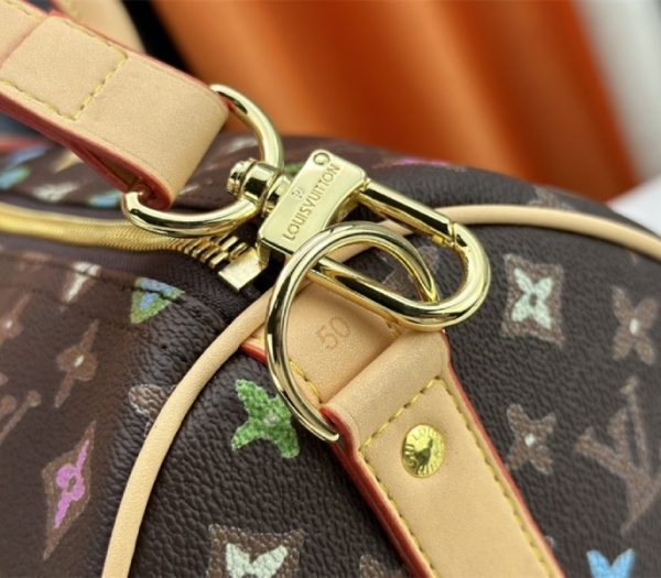 Louis Vuitton Monogram Craggy Keepall Travel 50 Bag in Chocolate9 Louis Vuitton Monogram Craggy Keepall Travel 50 Bag in Chocolate