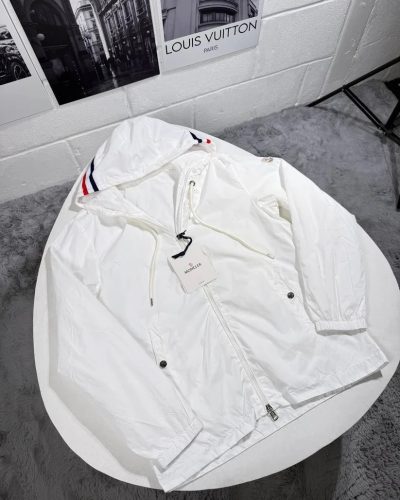 Moncler Grimpeurs Hooded Windbreaker Jacket Mens – Super Clone Quality WHITE