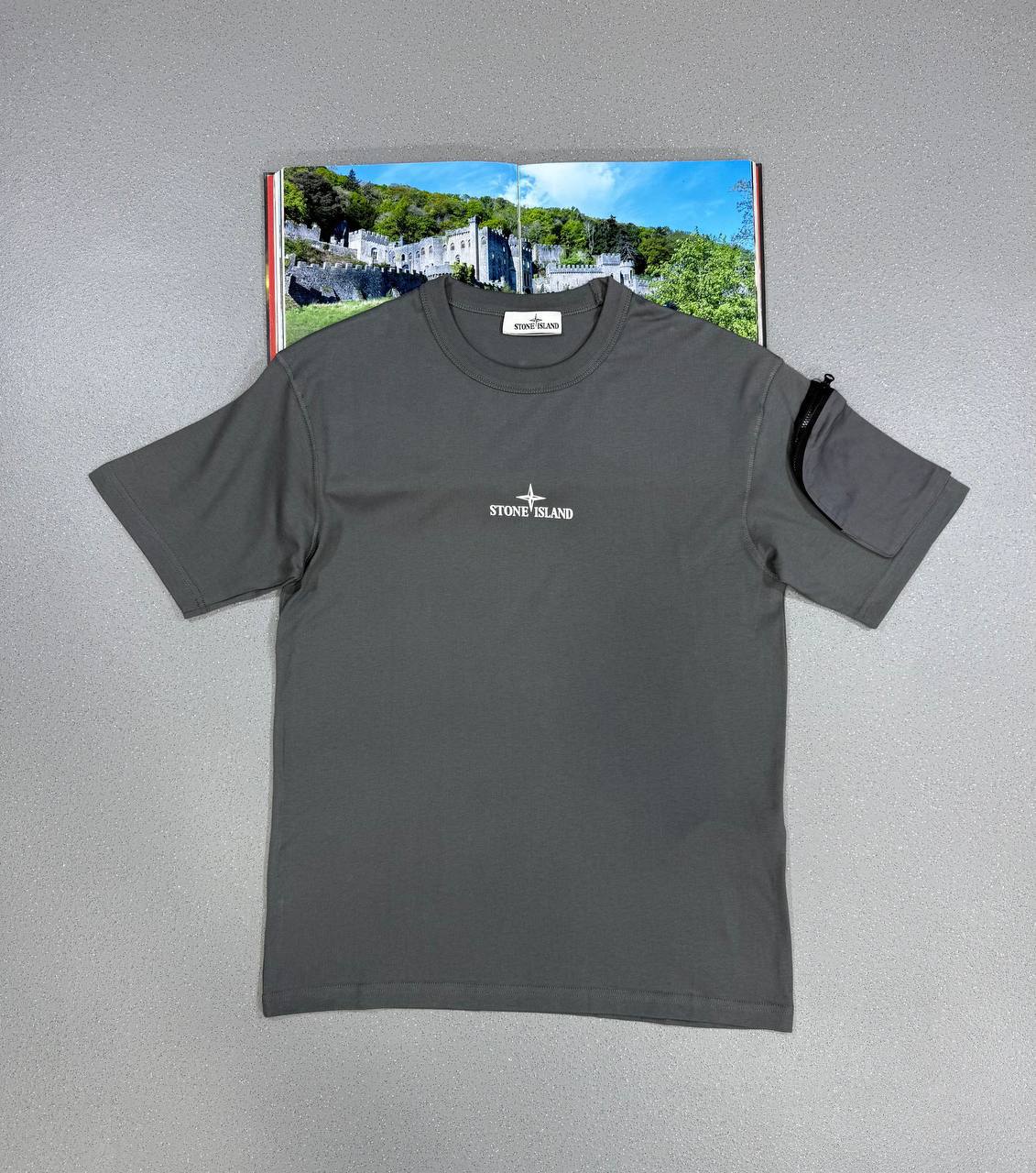 Stone Island Archivio Organic-Cotton Logo First Copy T-Shirt for Men – Multiple Colours - Image 5