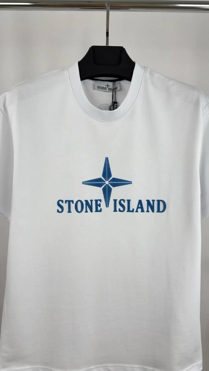 Stone Island Big Logo Cotton T-Shirt for Men AAA+ Quality – Multiple Colours - Image 5