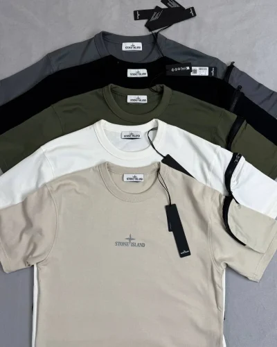 Stone Island Camo One Compass-Print Cotton Replica T-Shirt for Men