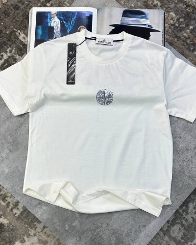 Stone Island Compass Logo T-Shirt 1-1 Mirror Quality white color