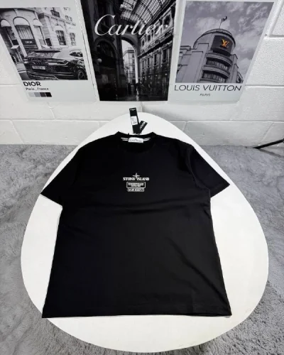 Stone Island Compass Logo T-Shirt Super Clone QualityStone Island Compass Logo T-Shirt Super Clone Quality Black color