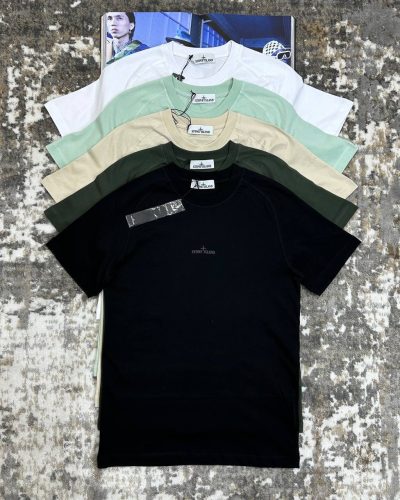 Stone Island Compass-Printed Crewneck Replica T-Shirt for Men