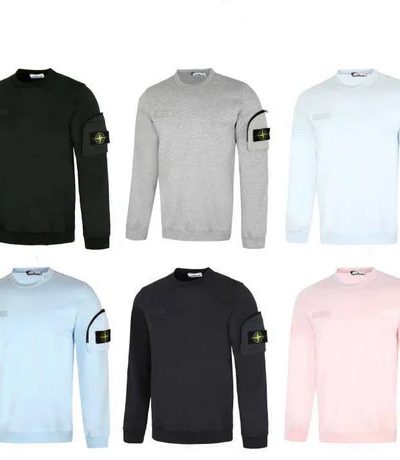 Stone Island Crewneck Zip-Sleeve Jumper AAA Quality